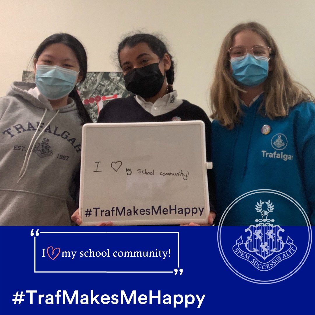 We are big believers that kids should be happy at school. We invited them to share why Traf makes them happy.
#TrafMakesMeHappy #ThatsaTrafGirl #AllGirlsSchool #GirlsEducation
