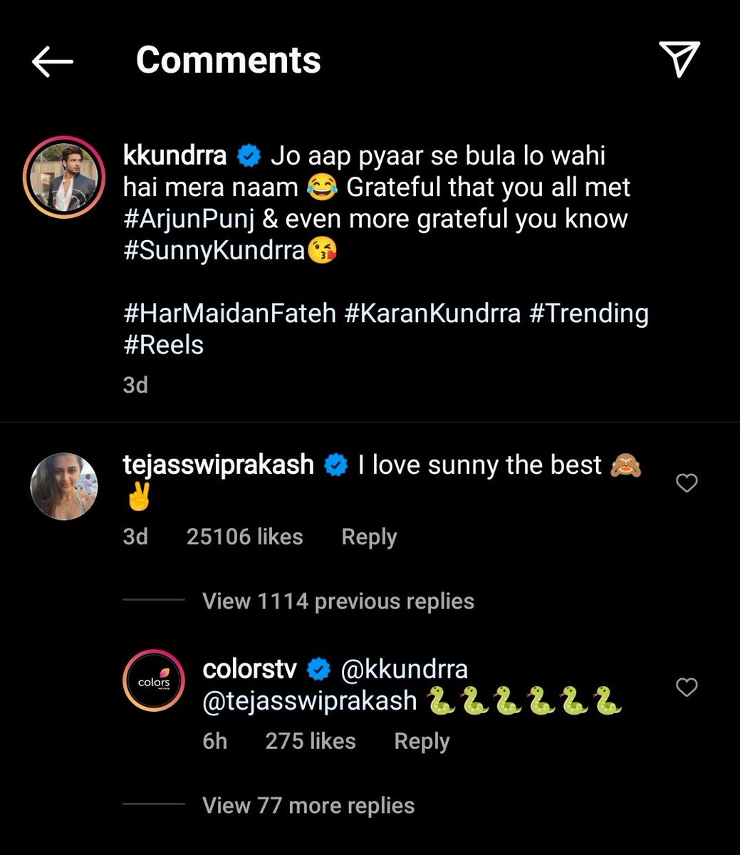 Anubhav_Memerz's tweet photo. Today RANGU @ColorsTV in full form😂😂😂
Tejran are true 🐍🐍
#PratikSehajpal #PratikFam https://t.co/TMorThiHf8