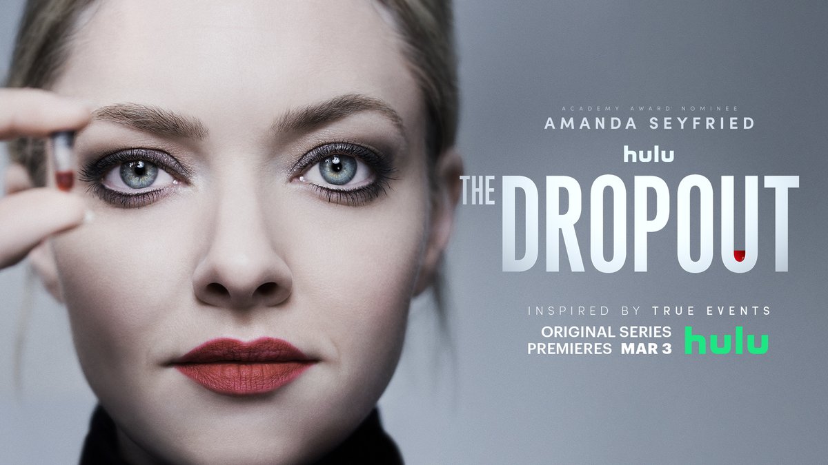 TheDropoutHulu's tweet image. Whatever it takes. @AmandaSeyfried is Theranos CEO, Elizabeth Holmes. Stream #TheDropoutHulu March 3, only on @hulu.