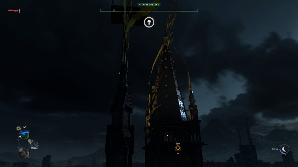 freakysteini's tweet photo. Bin heut mal den Kirchturm hochgestiegen und hab die atemberaubende Aussicht genossen. Und ihr so? #DyingLight2 #gaming https://t.co/aMIZ7sIfys