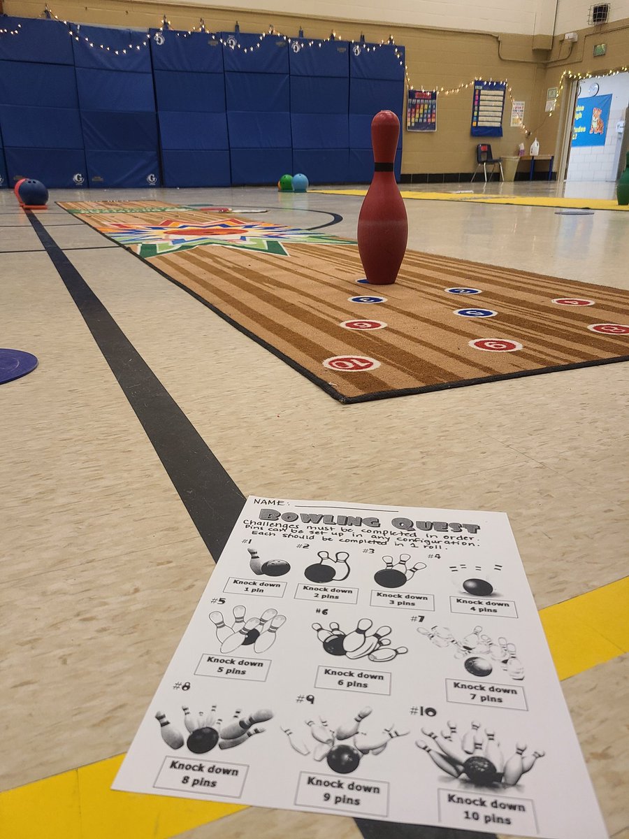 Trying out a new strategy for bowling today with my 3rd-5th graders!  #bowlingquest  @PhysEdDepot
<a href="/AACPSHPED/">AACPS HPED</a> <a href="/LinthicumES/">Linthicum Elementary</a>