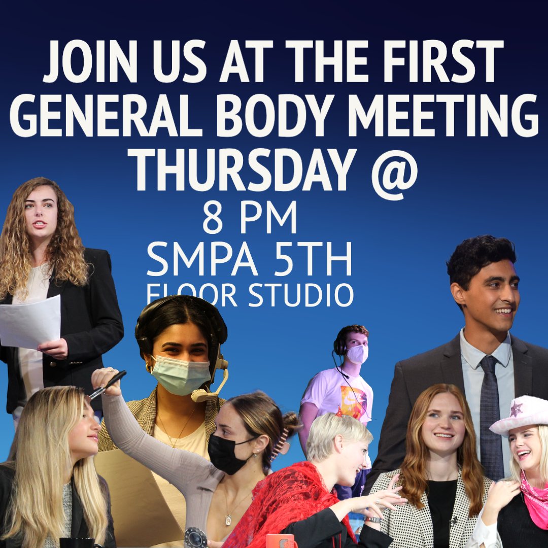 NEW➡️ Join the GW-TV community this Thursday at 8 pm in the 5th floor studio of SMPA! There will be opportunities to connect with each of the shows and join the amazing community of GW-TV.

#gwtv #gweek #crossfire #debrief #unstoppable