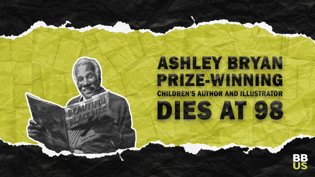BookBureauUS's tweet photo. Ashley Bryan, a prolific and award-winning children’s novelist and illustrator died at the age of 98.

Link: https://t.co/xFkOKk55F0

For more news and blogs, follow our page!

#BookBureau  #AshleyBryan #ChildrensBooks #author #illustrator #RIP #WritingCommunity #AuthorsOfTwitter https://t.co/HQCxYhw6G3