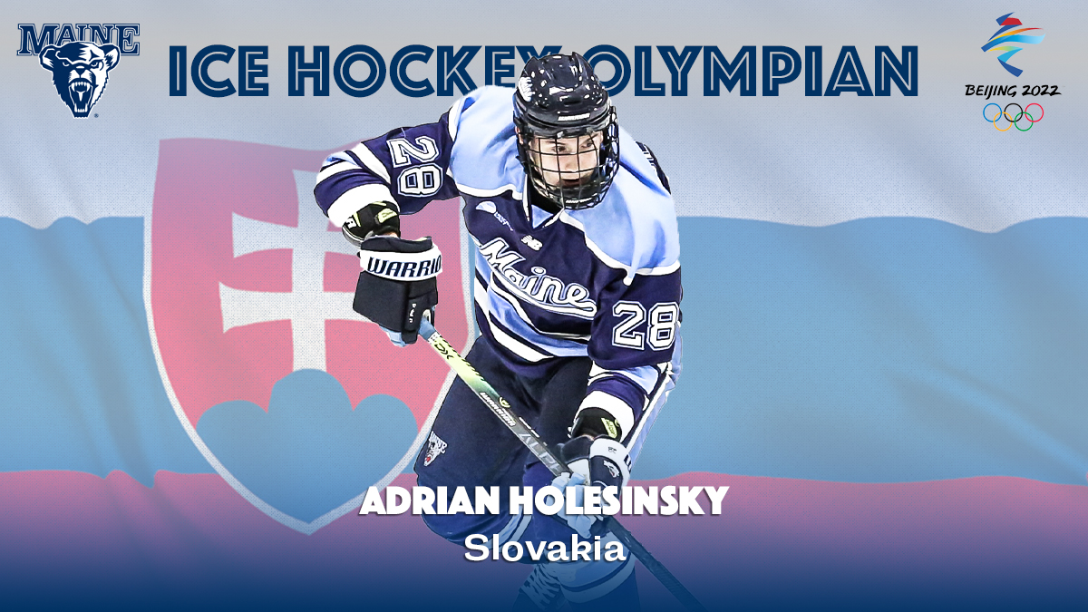 Congrats to <a href="/AHolesinsky/">Adrian Holesinsky</a> on being named to Team Slovakia for the Beijing 2022 Olympic Winter Games!

Good luck, Adrian!

#BlackBearNation | #HockeyEast
