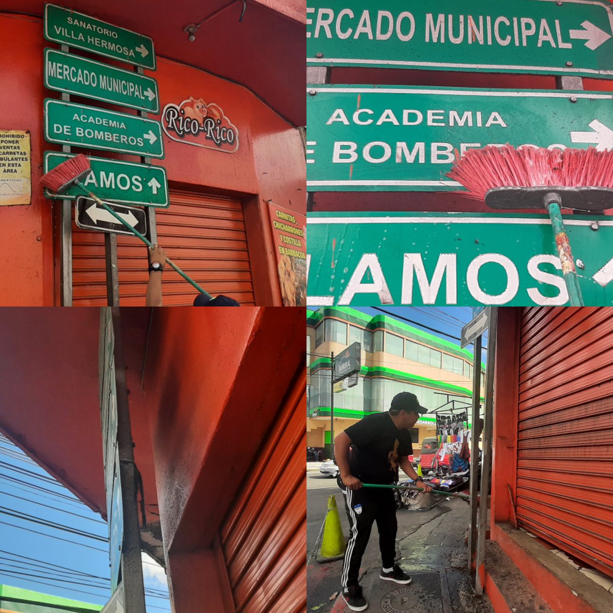 PMT_PETAPA's tweet photo. ⛔⚠️🚸LIMPIEZA DE SEÑALIZACIÓN 🚦🛑♿

➡️ Zona 7 Colonia Prados de Villa Hermosa y Villa Hermosa.

➡️ Zona 6 Colonia Los Álamos.

🚸⚠️🚫🚳

#MuniPetapa #Presente https://t.co/8ZR5WnFR2D