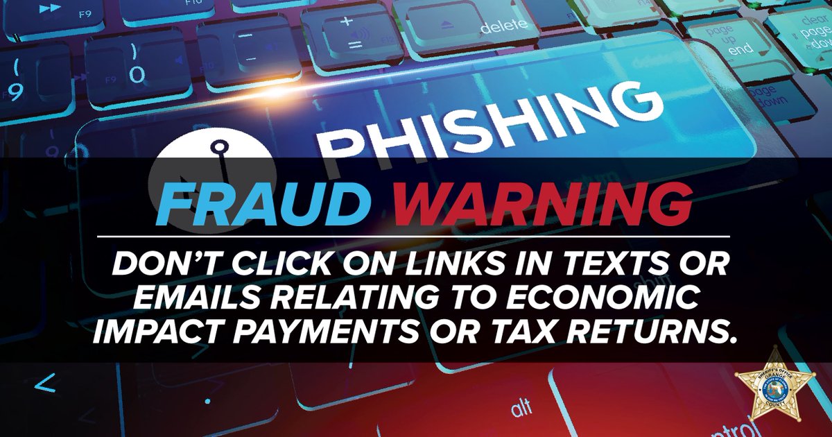 OrangeCoSheriff's tweet photo. Getting a jump start on filing your taxes this year? Be aware of links in text messages &amp; emails containing your personal information or requesting your personal information. Scammers often use these methods to access your identity &amp; financial information.  #FraudWarning https://t.co/9Tjdpj6pj6
