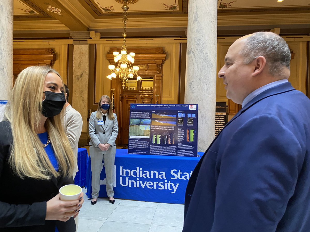 indianastate's tweet photo. #IndState students meet Indiana legislators during today’s ISU Day at the Statehouse. https://t.co/lYvYXJLyN8