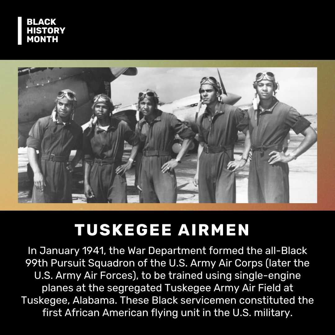 DogTagBakery's tweet photo. The Tuskegee Airmen paved the way for Black service members in the military and we honor and remember their contributions this #BlackHistoryMonth. 

Read more about their legacy here: https://t.co/sBbHeeaNVS https://t.co/vbxYhZsctY