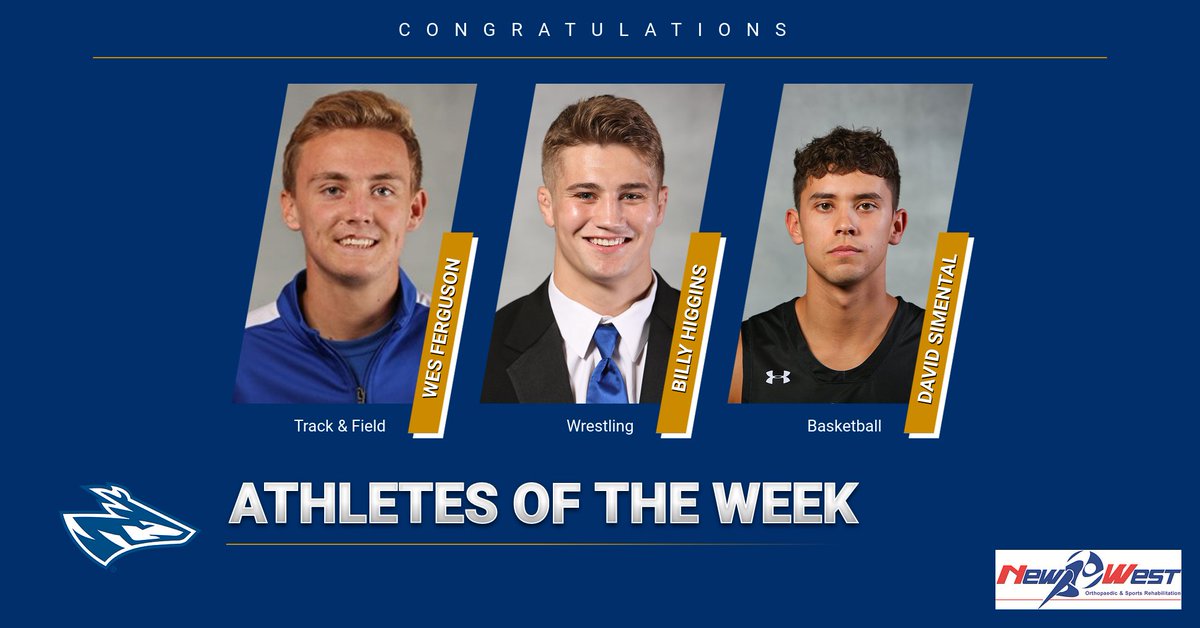 UNK_Athletics's tweet photo. Congratulations to our Athletes of the Week!

Presented by: New West Orthopaedic and Sports Rehabilitation

@UNK_Track @UNK_MensBball @loperwrestling https://t.co/4ANJsBLycO