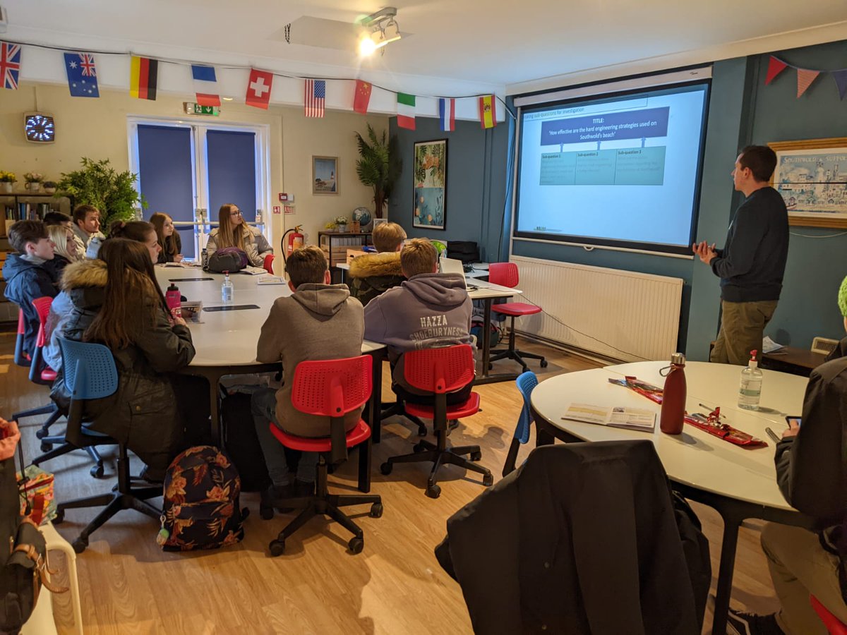 The A-LEVEL Geography students have got off to a great start for their 2 day residential field trip to Southwold.