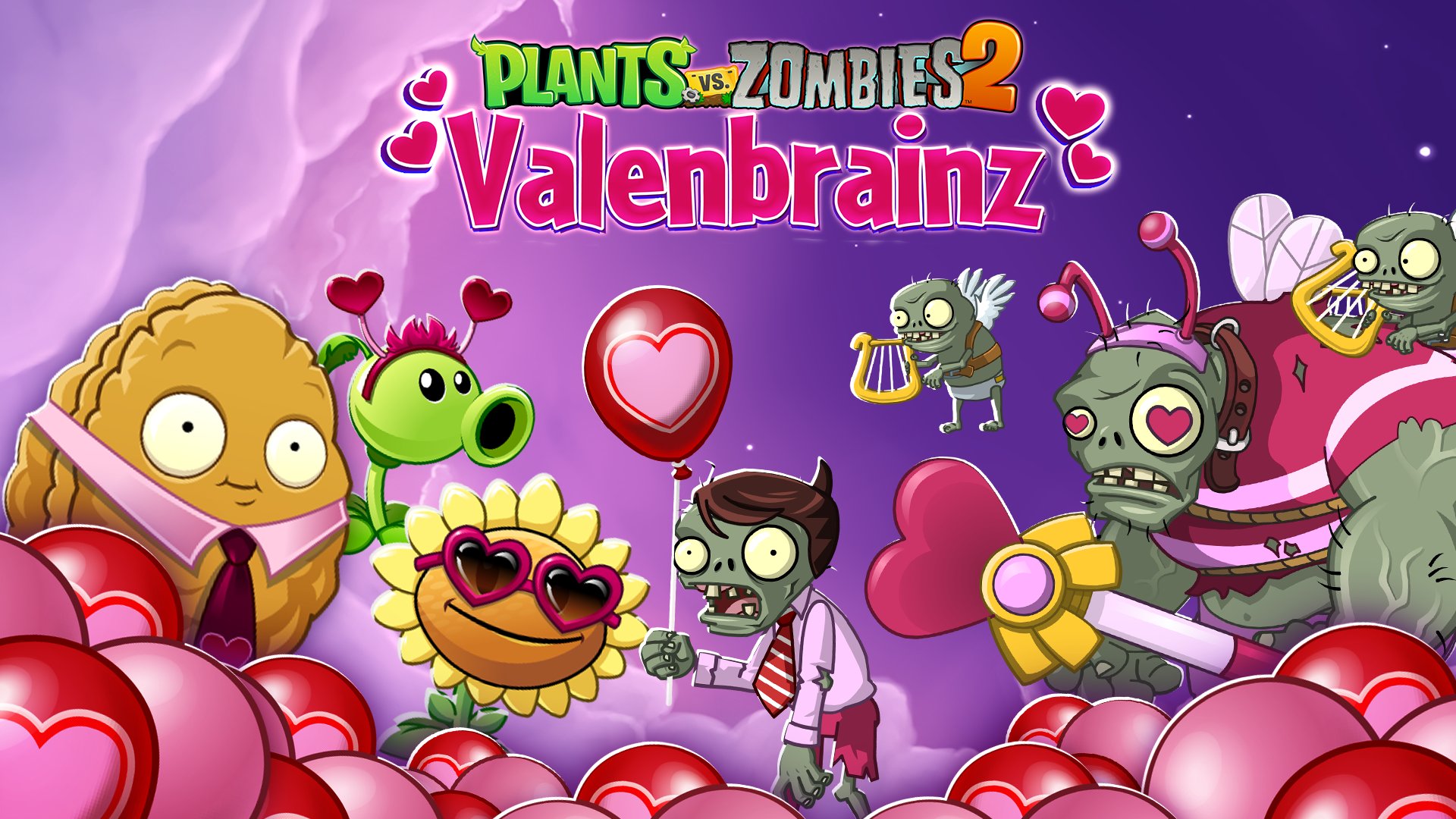 Pl🌲nts vs. Z🧠mbies on X: 💕 Its #Valenbrainz time! 💖 The loveliest time  of year obvs! Don't miss out on it in #PvZ2 or else you may end up  lonely 😥  /