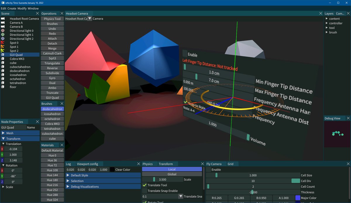 ocornut's tweet image. Dear ImGui 1.87
- Event based ImGuIO api, trickling queue for low framerate, full backend-agnostic key set (unified w/ gamepad, key mods).
- Translated keys (!= chars) in GLFW/SDL backends.
- Fixes (Ctrl+Tab, popups..)
Now a good time to update backends!
github.com/ocornut/imgui/…