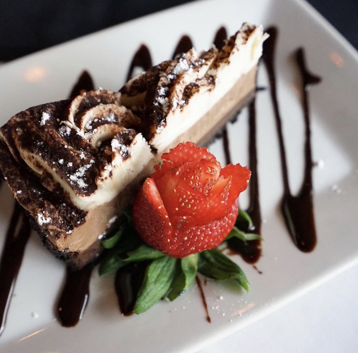 EclecticMarket1's tweet photo. Make sure to try the Chocolate Mousse Cake next time you dine with @EvangelinesTusc 😋 https://t.co/YxyDvITJFq