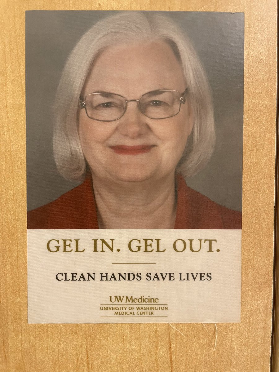 grico42's tweet photo. Not sure what happened here but I am getting big propaganda vibes. Is this the medical director telling everyone to clean their hands and she decided she wanted her looming photo to remind people or this a poor woman that lost her life due to shitty hygiene by the doctors here? https://t.co/GMquQeBTcM
