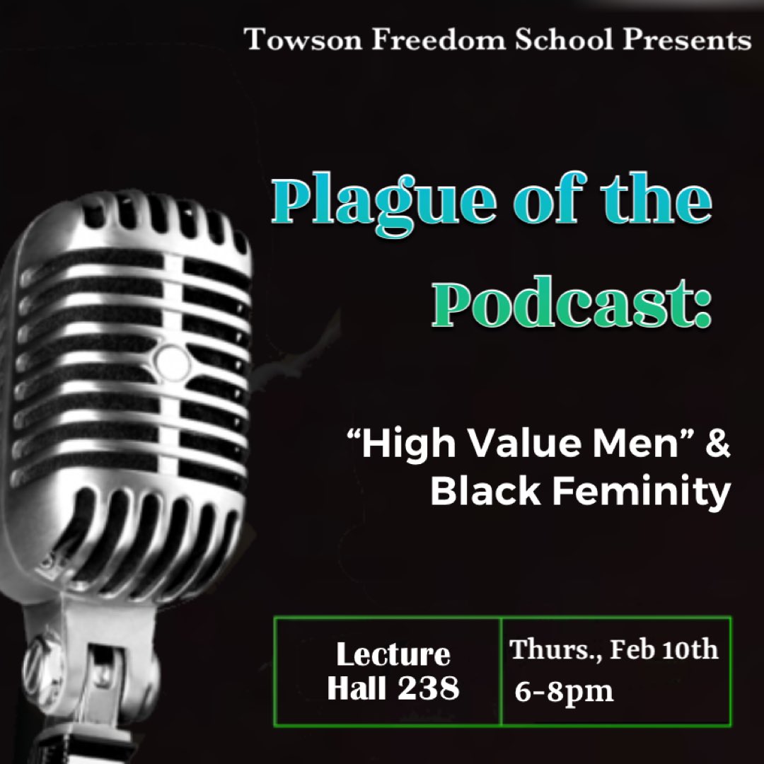 TUFreedomSchool's tweet photo. ATTENTION FREEDOM FIGHTERS!!!! ✊🏿✊🏾✊🏽✊🏼Join us THURSDAY FEBRUARY 10th FROM 6-8PM for our first meeting of the semester in Lecture Hall 238!! We’ll be discussing the controversially popular “High Value Men” podcasts and the “Black Feminity” Movement. As always, all are welcome! https://t.co/iAy2JVcpJT