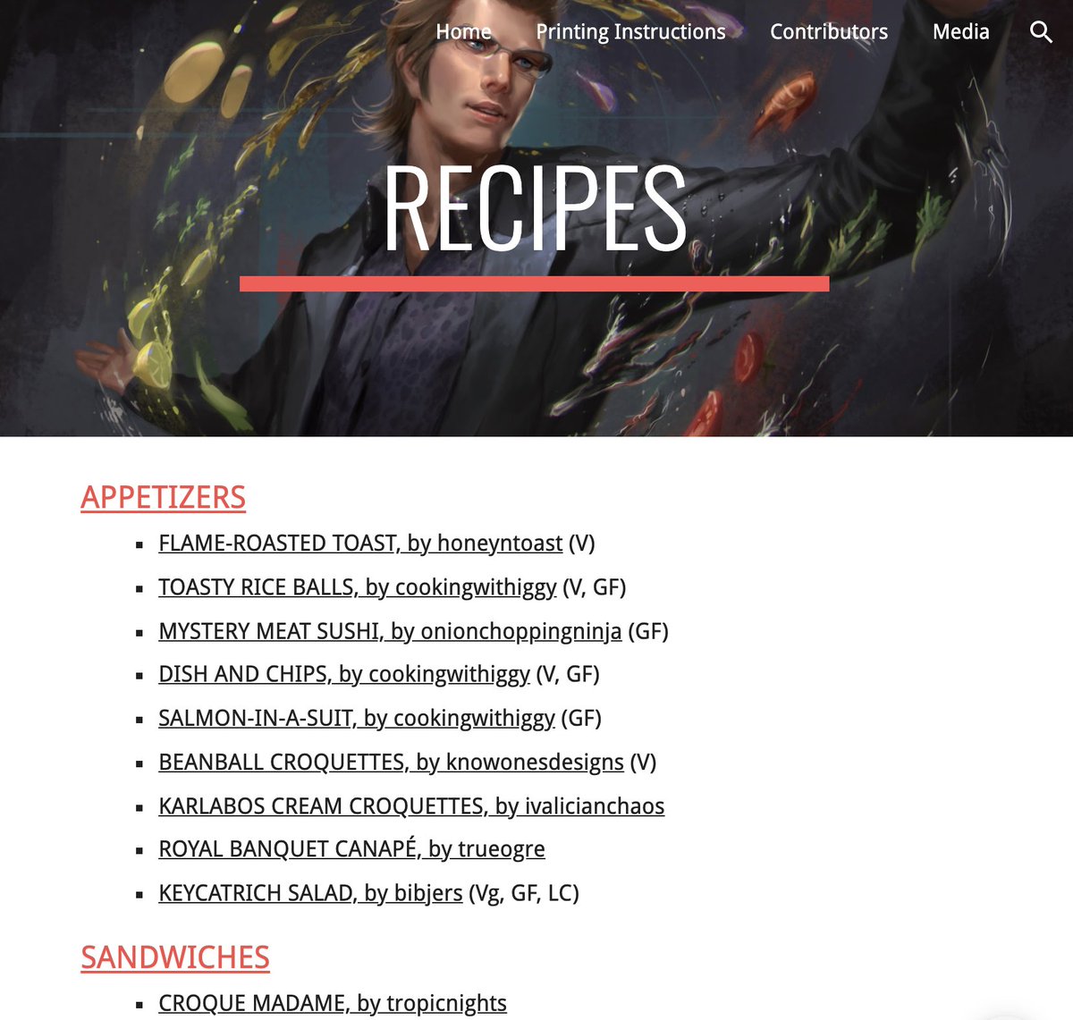 Unofficial FFXV Community Cookbook tweet media