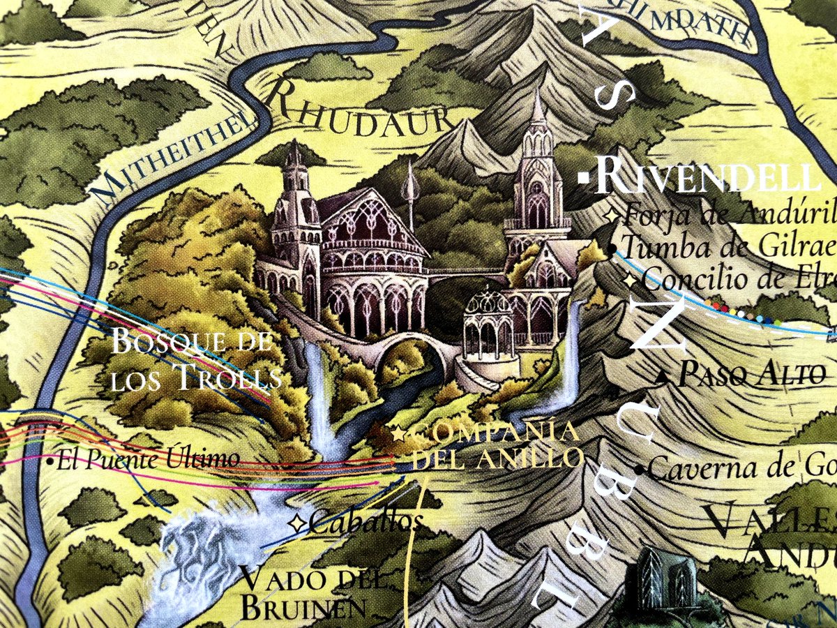 levmauc's tweet photo. El sensacional mapa de EL SEÑOR DE LOS ANILLOS que ha creado @albaricoque_acg durante más de 3 meses es un estudio minucioso y detallado de la Tierra Media repleto de curiosidades. Imposible no enamorarse y querer tenerlo en el cuarto. Más info, aquí: https://t.co/EaJbHB6TLX https://t.co/2i3TQ141tY