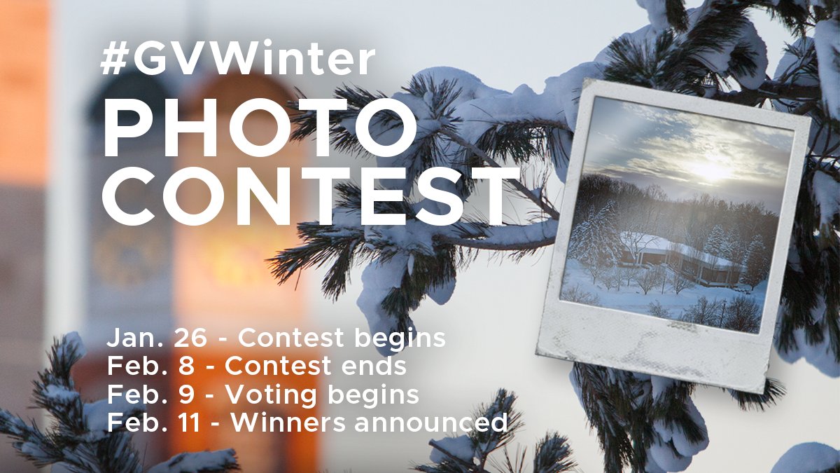 GVSU's tweet photo. Don't forget that tomorrow is the deadline for our #GVWinter photo contest! Submit your photos now using the hashtag on Twitter or Instagram. For more information visit: https://t.co/0L4JbRaJ24 https://t.co/NyW8sKmOUw