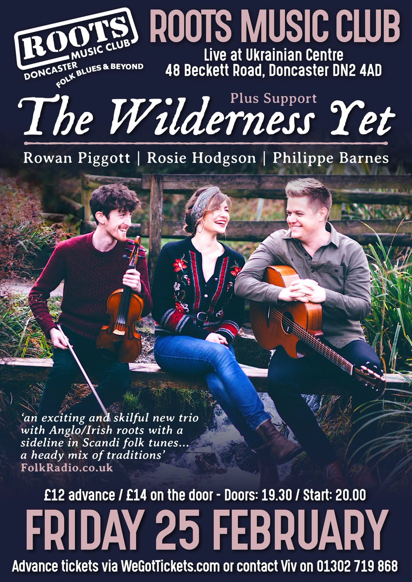 BarbaraNMSY's tweet photo. Tickets are available now!
https://t.co/pgXUhKA7ke
@WildernessYet  @rootsmusicclub https://t.co/yaHgN6OYbI