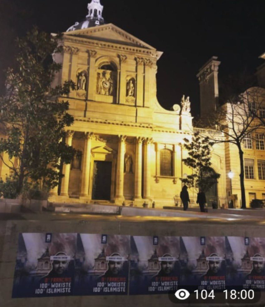AnasseKazib's tweet photo. Depuis 24h les anciens de Génération Identitaire collent et mènent une campagne raciste et islamophobe contre ma venue ce mercredi 9 à la Sorbonne. L’extrême-droite veut empêcher la conférence d'un candidat à la présidentielle, c'est inédit, ne les laissons pas faire ! https://t.co/ikaHN8jYWr