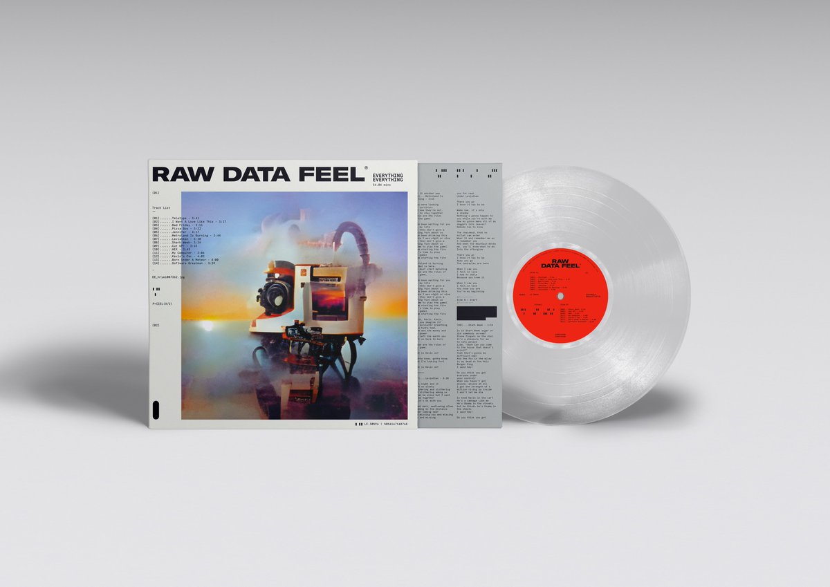 Crash_Records's tweet image. Pre order Now @E_E_ #EverythingEverything 'S new album #RawDataFeel due in May on #CD &amp;amp; Both #Clear or Indies #Pink #Vinyl LP crashrecords.co.uk/products/every…