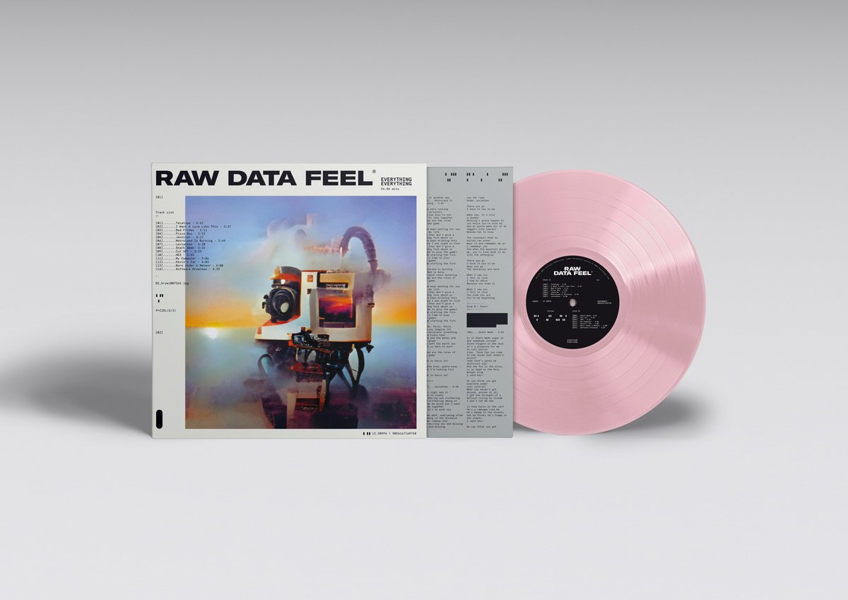 Crash_Records's tweet image. Pre order Now @E_E_ #EverythingEverything 'S new album #RawDataFeel due in May on #CD &amp;amp; Both #Clear or Indies #Pink #Vinyl LP crashrecords.co.uk/products/every…