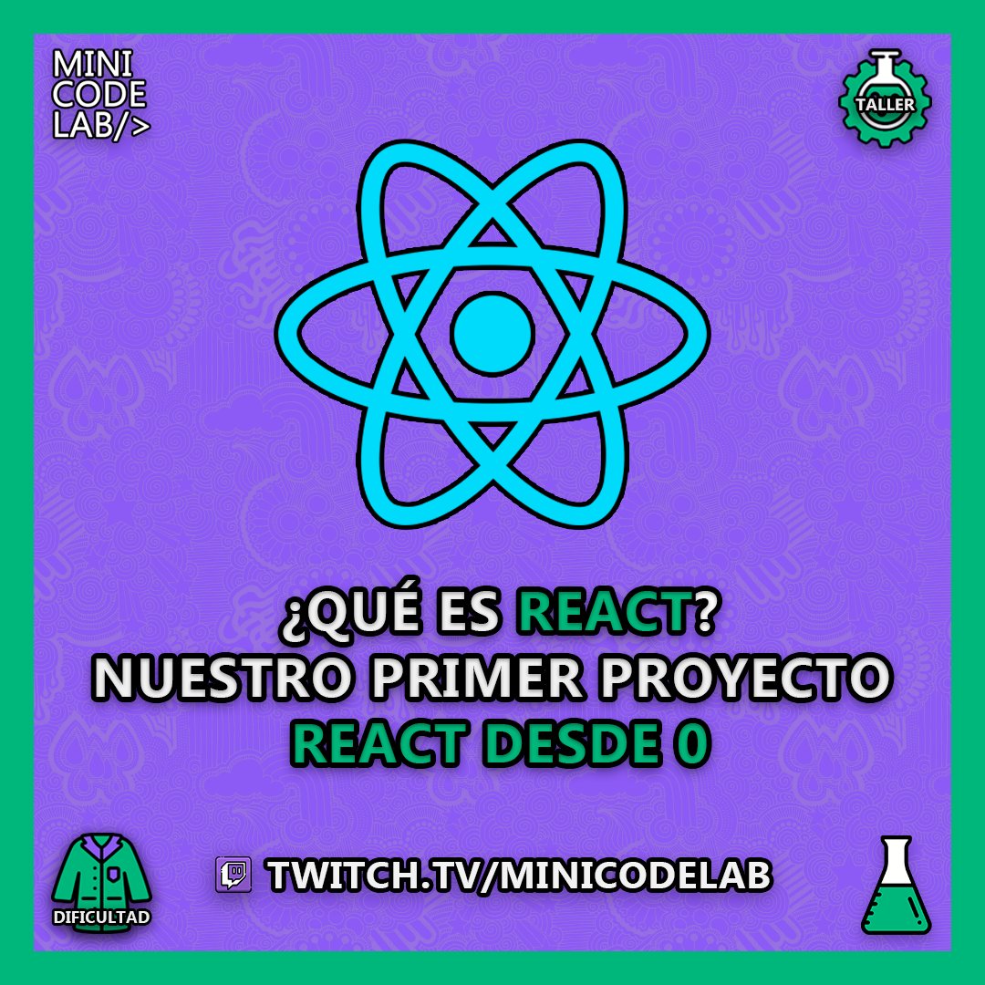 minicodelab's tweet image. ¡Mucha Atención!
Mañana Martes 8 de Febrero comienza nuestro monográfico de React en #Twitch, aprenderemos a crear un proyecto en #React desde 0.
@ccastillon_92 & @aRiveraMerida nos llevarán de la mano.
¡NO PUEDES FALTAR!
20:30 | twitch.tv/minicodelab
#MiniCodeLab #React