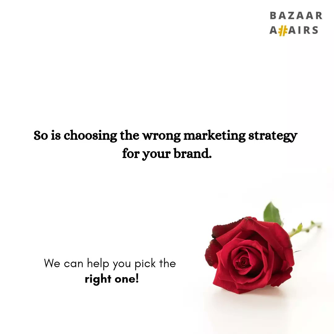 Bazaaraffairs's tweet photo. The candle light dinner and champagne sets the right mood until you give the wrong colour rose. 
Only god can save you! 👐
We might not be able to get your date back but when it comes to your Brand marketing we can strategise a way back for your lost followers. 
#RoseDay https://t.co/akwN1mwbcw