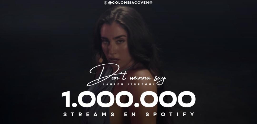 lmjcolombia_'s tweet photo. #Info | "Don't Wanna Say" alcanzó 1,000,000M de streams en Spotify, está es la cuarta canción de Prelude (EP debut) de Lauren Jauregui en sobrepasar está cifra 🔥👀❤️ 

¡Felicidades amor @LaurenJauregui ! https://t.co/S9WoaRtx7Z