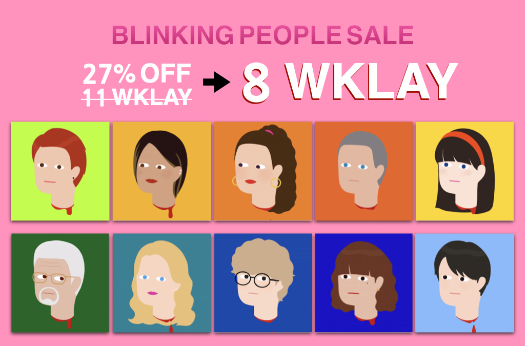 ICanBreathe8's tweet photo. #blinkingpeople
#blinkingpeople
안녕하세요 블링킹 피플입니다. 
블링이들 오픈씨 이사 &amp; 리뉴얼 기념 할인 소식을 들고 왔어요😊
오늘부터 이번주 일요일까지, 조금 더 저렴한 가격으로 블링킹피플의 홀더가 되어보세요! 마음에 드는 블링이를 선점하려면 서둘러야합니다🏃‍♀️
https://t.co/3TsuAtg76M https://t.co/txVkplakTr