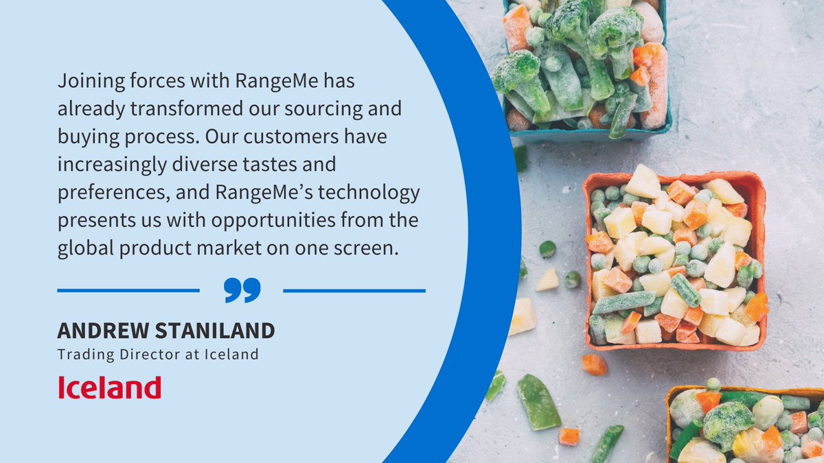 Range_Me's tweet photo. We’re thrilled to welcome @IcelandFoods into our global community of retailers and facilitate their new product discovery initiative. Learn more: https://t.co/8Cmaqgp1e1

#cpg #cpgindustry #RangeMePartners #retail #frozenfood #IcelandFoods https://t.co/CDlRmDgSvD