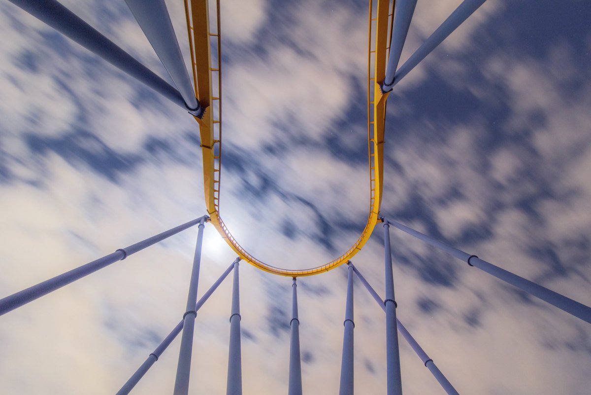 Moonlit rollercoaster