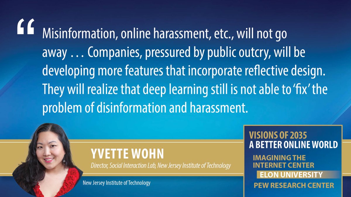 ITDFuture's tweet photo. “In 2035, the current internet will be centered around the attention economy, but we will start to see small but significant shifts, such as the rise of digital patronage" – Yvette Wohn (@arcticpenguin) of @NJIT's @SILabNJIT, in NEW @pewinternet report. https://t.co/JchZkeQOhK https://t.co/o9YYtjZt5O