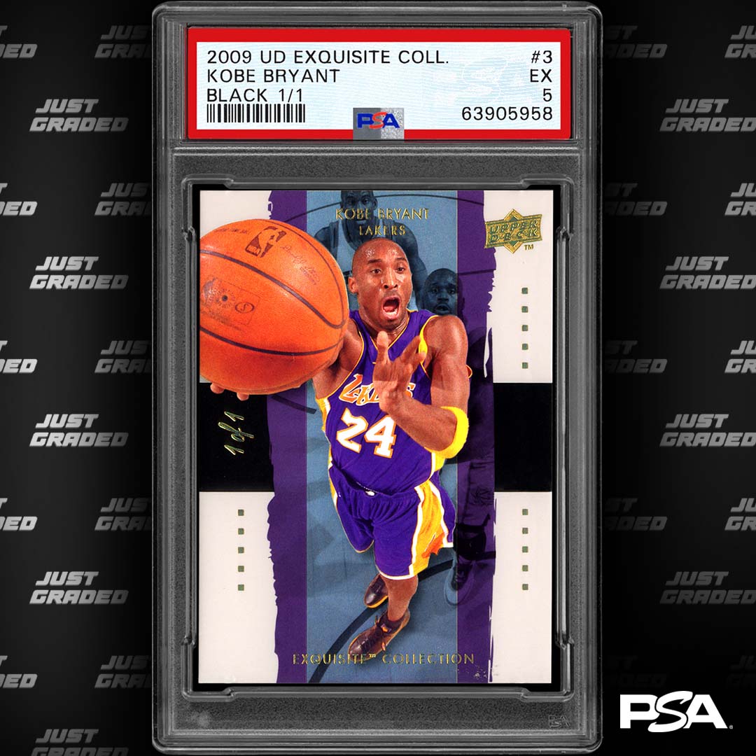 PSAcard's tweet photo. Kobe Exquisite 1/1s ... 🐍∞ https://t.co/htVqZSoatY