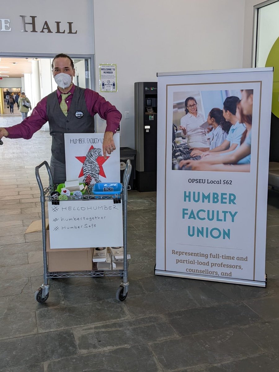 OPSEULocal562's tweet photo. Faculty, staff, and students working on campus need consistent, easy access to commercial-grace N/KN95 masks. We put a drop in the bucket today ourselves with some DIY distribution. #hellohumber #humbertogether #humbersafe https://t.co/WRkrhciKUZ