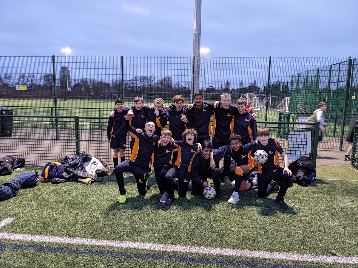 Very proud of the <a href="/bolderlondon/">Bolder Academy</a> year 8 boys playing their first ever football fixture! Fought back from 4-2 down to get a 5-5 draw #mcgarvasatthewheel