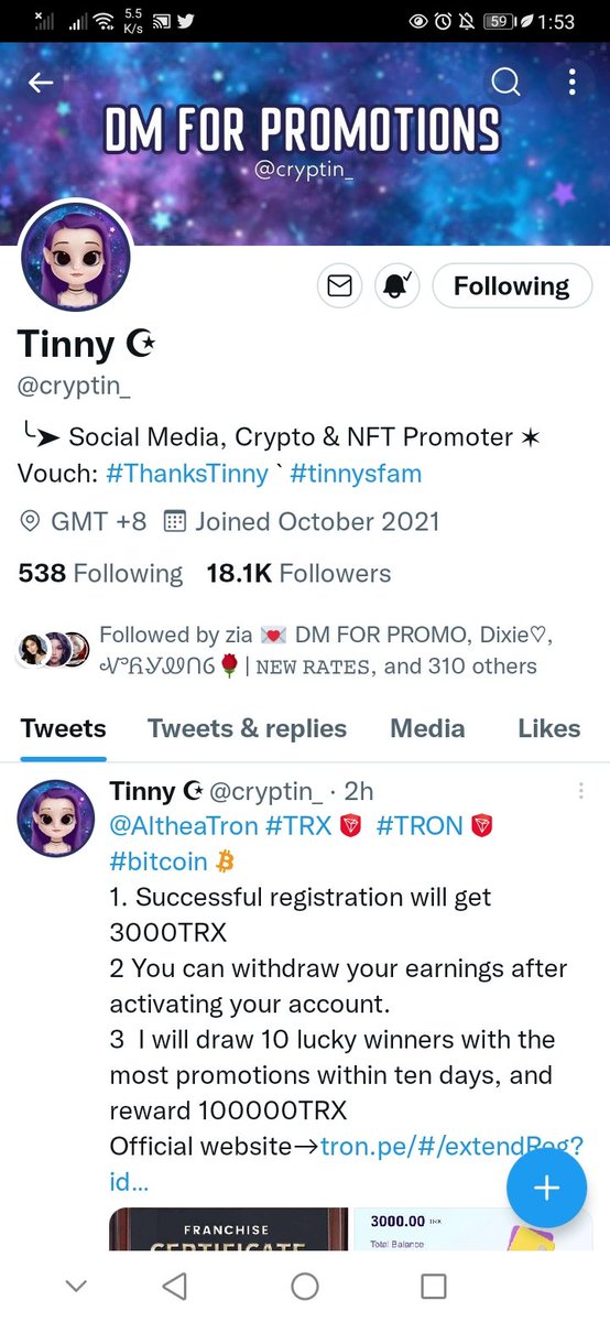 3iggwinboyy99's tweet photo. @cryptin_ Done 🙏 https://t.co/IlTzBczsIs