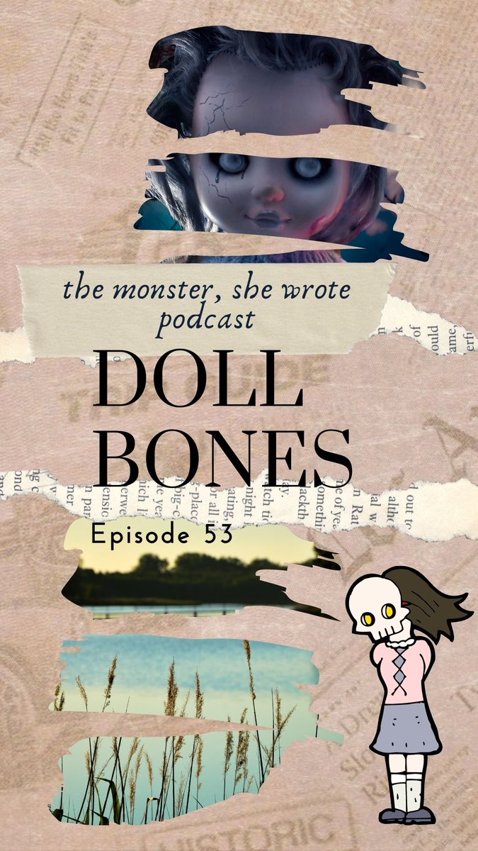 MonsterWrote's tweet photo. It's new episode day! Have you read DOLL BONES? Listen to Mel and Lisa as they discuss this creepy YA. https://t.co/lAEYSXzP1P https://t.co/onwCJlmVwa