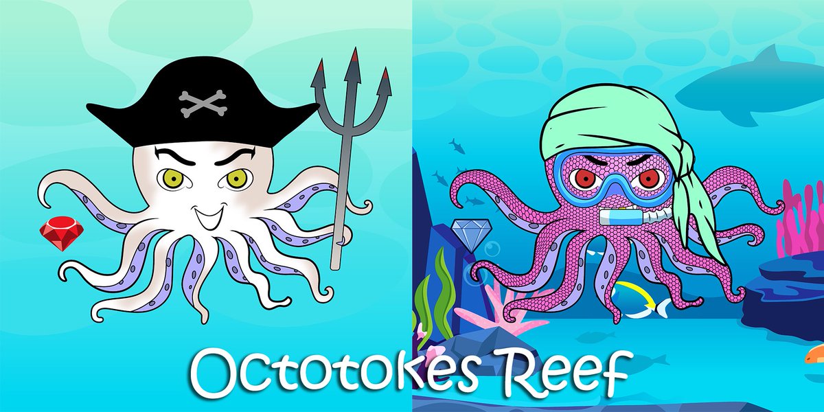 Introducing.. ‘Octotokes Reef’ 🌊🐙

A new Octotokes collection that consists of: ⚓️

1️⃣Hand drawn and HD Octotokes✔️ 
2️⃣New rarities and traits✔️ 

Collection drops to the public sometime this week 🕰 OG and Whitelist get first priority 👑 

#TeamSeas #NFTCommunity #NFTs