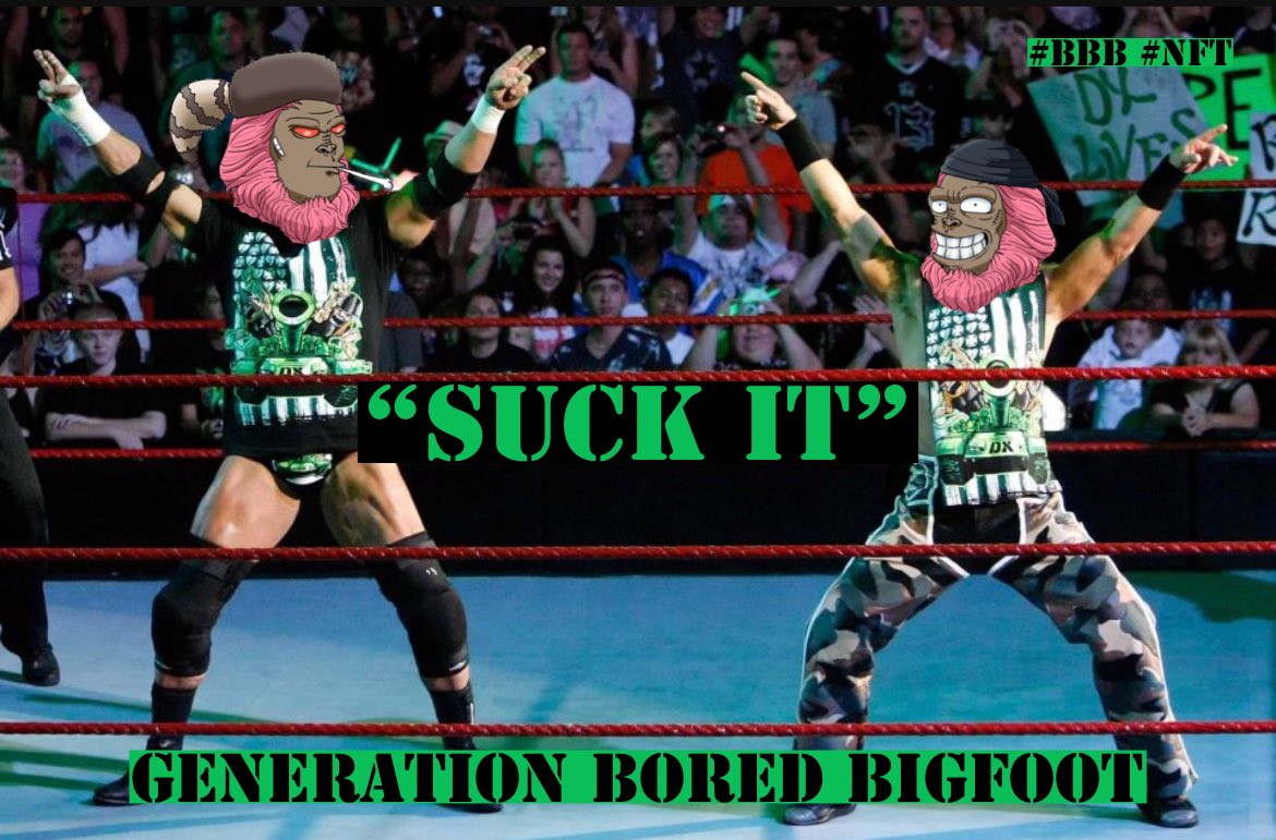 🌞Good morning!🌞

🚨If you haven’t already, get out there and get your Bored Bigfoot Billionaire today. 

‼️2 collabs currently running‼️

💰Current giveaways for holders running.💰

Join the discord: discord.gg/boredbigfoots

#BBB #BoredBigfoots #nfts #NFTCommunity