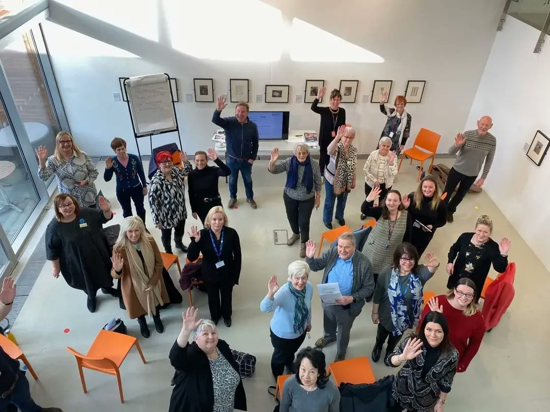 Live_Inclusive's tweet photo. Debbie was out at a meeting recently and ended up writing a song with delegates and sang it too.
The speakers were from Singing for Memory run by darts at The Point.
It was a great way to experience what they do.
#liveinclusive #doncaster #disabled https://t.co/6VZCoxAMLE