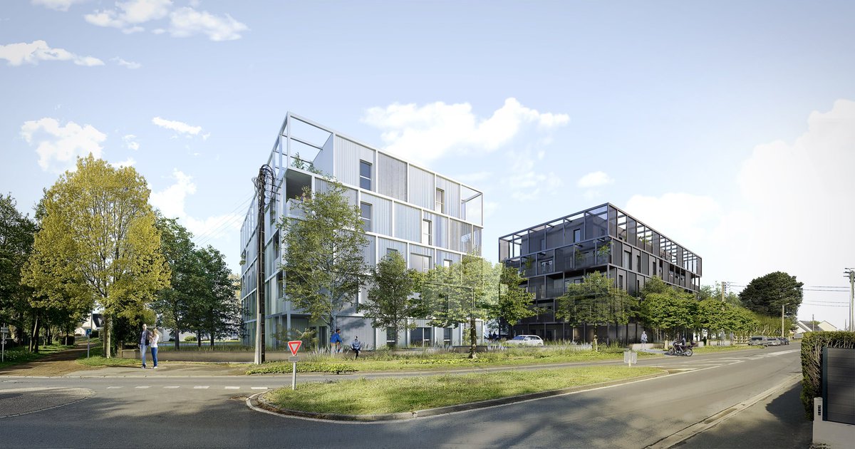 Design2a's tweet photo. Concours pour la construction de 41 logements, ZAC de la Noe Rido, à Plérin pour Côtes d'armor Habitat.
#offsite #horssite #arch https://t.co/F2AbvzqO2t