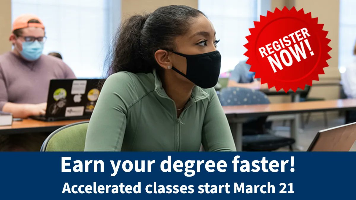 Earn your degree faster at #UISedu! Our spring accelerated eight-week classes start on Monday, March 21. Register today!

➡️ Learn More &amp; Register: buff.ly/3AdXw76