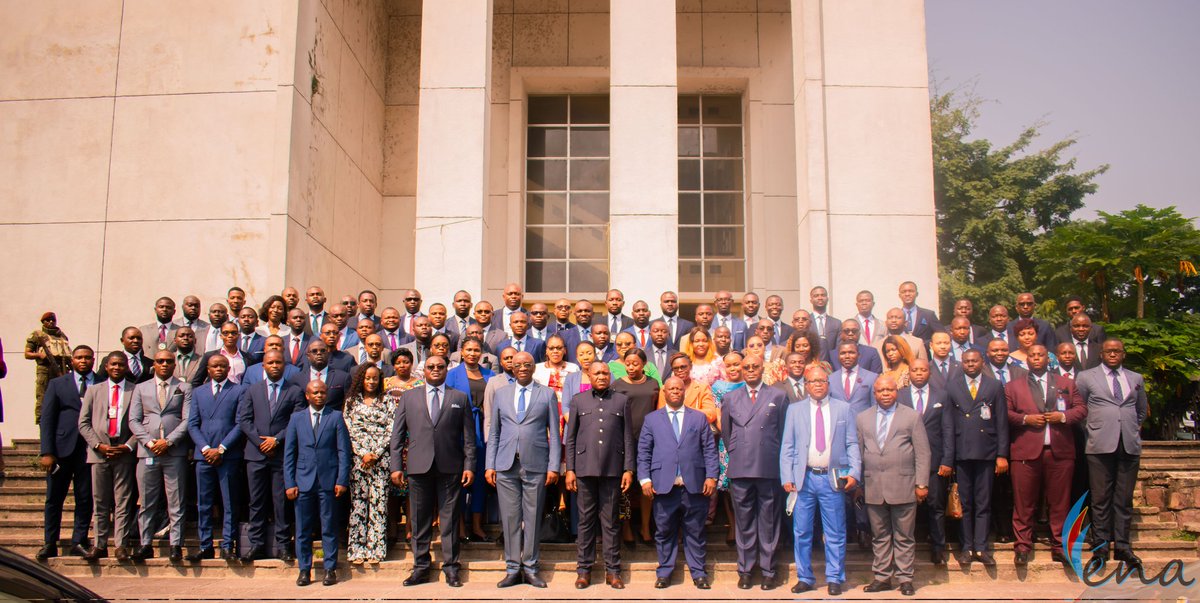 EnaRDC_Officiel's tweet photo. RDC 07.02.2022|
L'@EnaRDC_Officiel et l'@IGF_finances ont procédé,ce jour, au lancement de la nouvelle  session de Formation de mise à niveau des 85 Inspecteurs des Finances recrutés en 2021. https://t.co/6D49OV4D2y