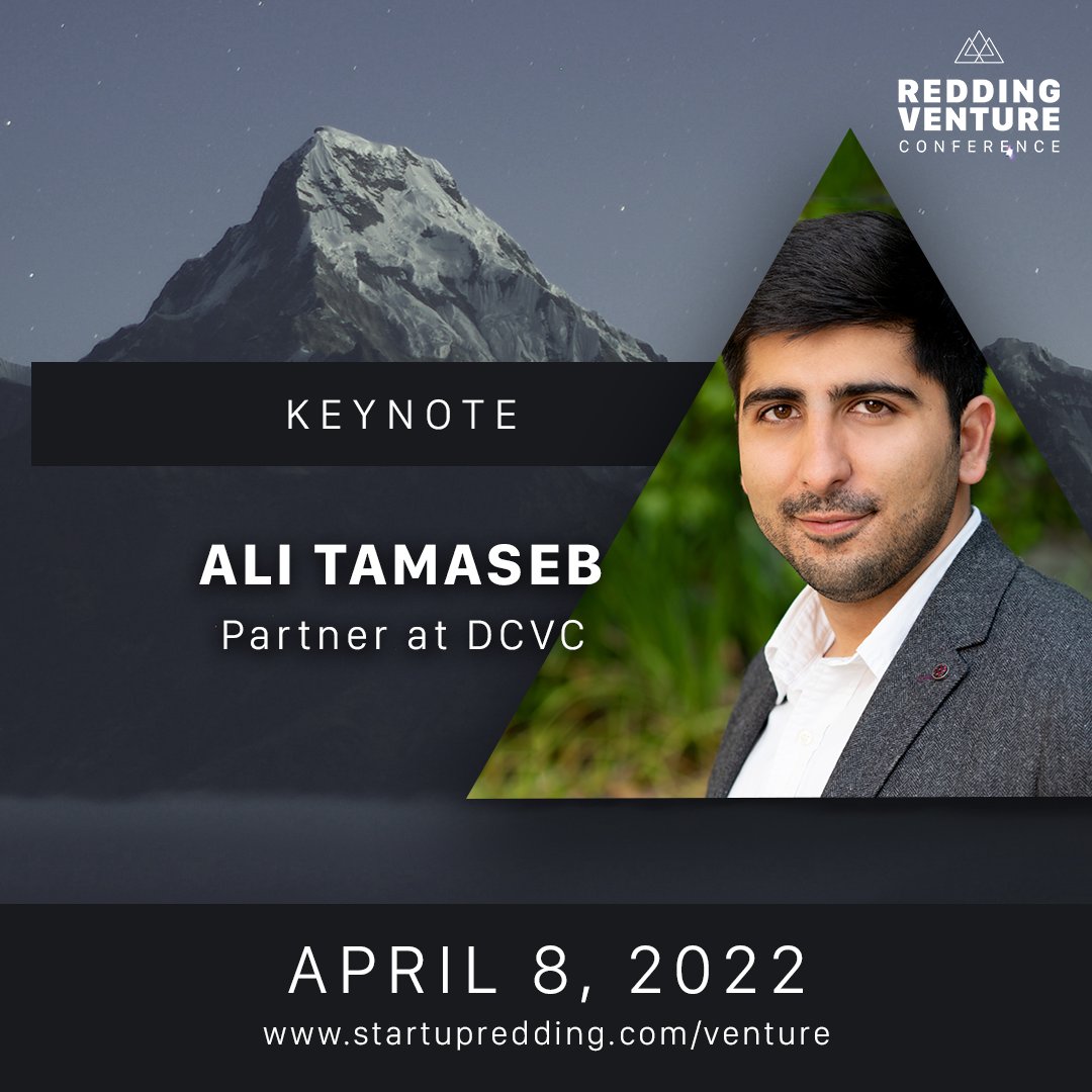 startupredding's tweet photo. We're excited to announce the Keynote Speaker for this year's Venture Conference is Ali Tamaseb, author of #1 bestselling book, “Super Founders: What Data Reveals about Billion-Dollar Startups."

Don't miss out. Get your ticket today at https://t.co/QpI9bkqI5d https://t.co/dVbvTKfDwz