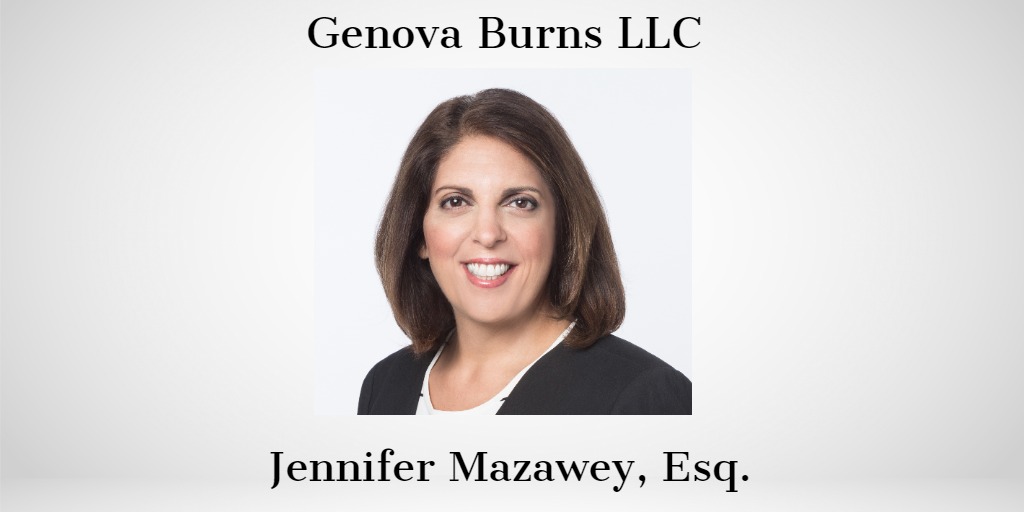 GenovaBurns's tweet photo. #GenovaBurns Partner, past #CREWNJ President & current Foundation Director of @CREW_Network, @JenMazVin, Esq., will present at @CREW_NJ's "Learning from Leaders" event on Feb.16th. Click the following link to register! https://t.co/8KjfTjFqXd https://t.co/zNoCPENZvy