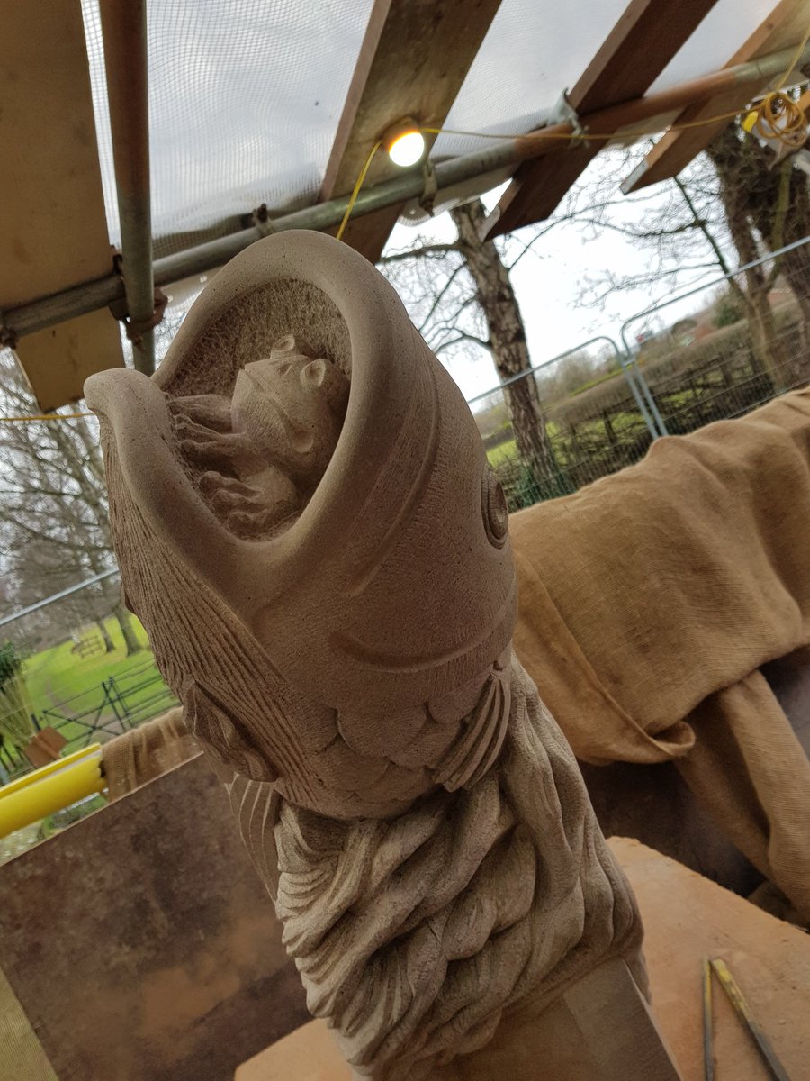 RyanHar90511974's tweet photo. #kingslandchurch fish grotesque nearly finished @LtdTreasure @FoDStoneFirms lilac forest of dean. https://t.co/6yjDrqXpoA