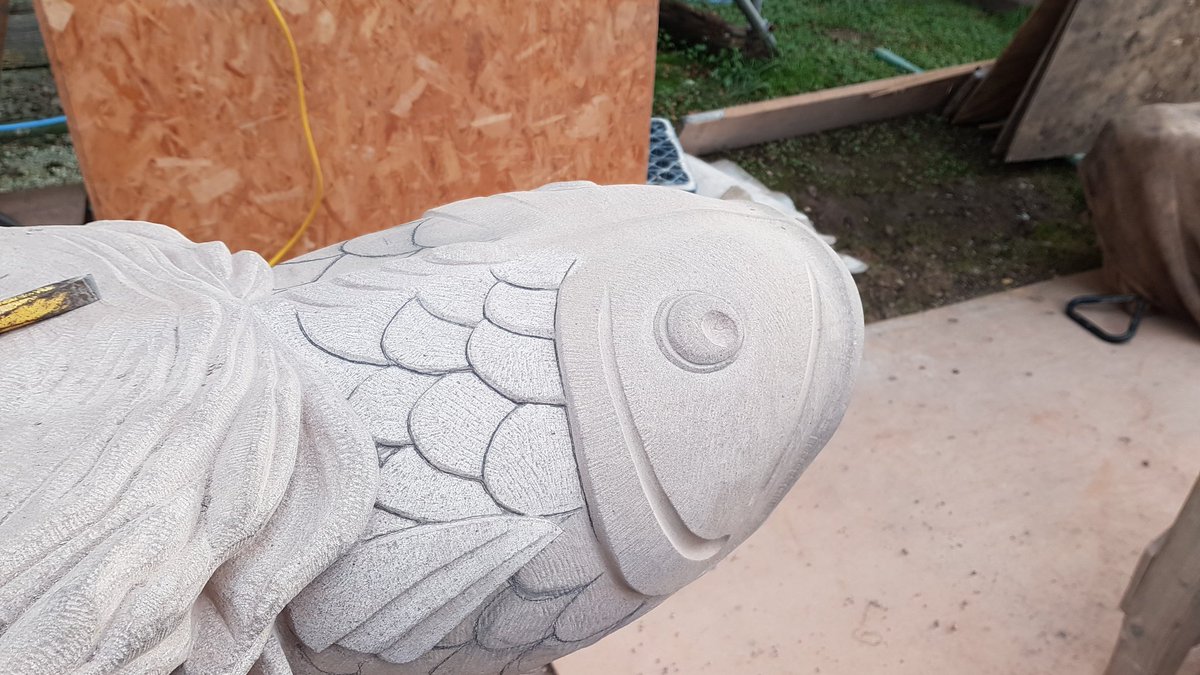 #kingslandchurch fish grotesque nearly finished <a href="/LtdTreasure/">Treasure and Son Ltd</a> <a href="/FoDStoneFirms/">Forest of Dean Stone</a> lilac forest of dean.