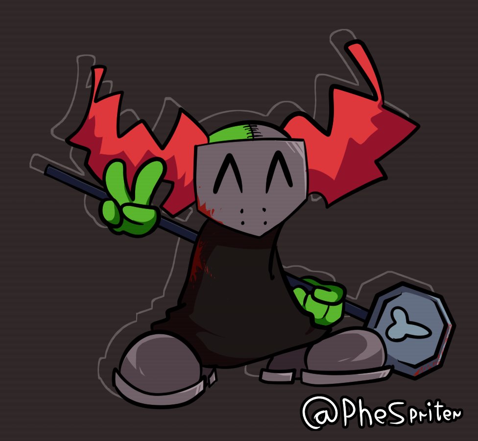 PheSpriterOld's tweet photo. Tricky from the Vs Jeb mod. I think he's cool, and cute =)

#fridaynightfunkin #vsjeb #fnfvsjeb #madnesscombatfanart #fridaynightfunkinfanart #fnfmod https://t.co/eO2HXXxa5i