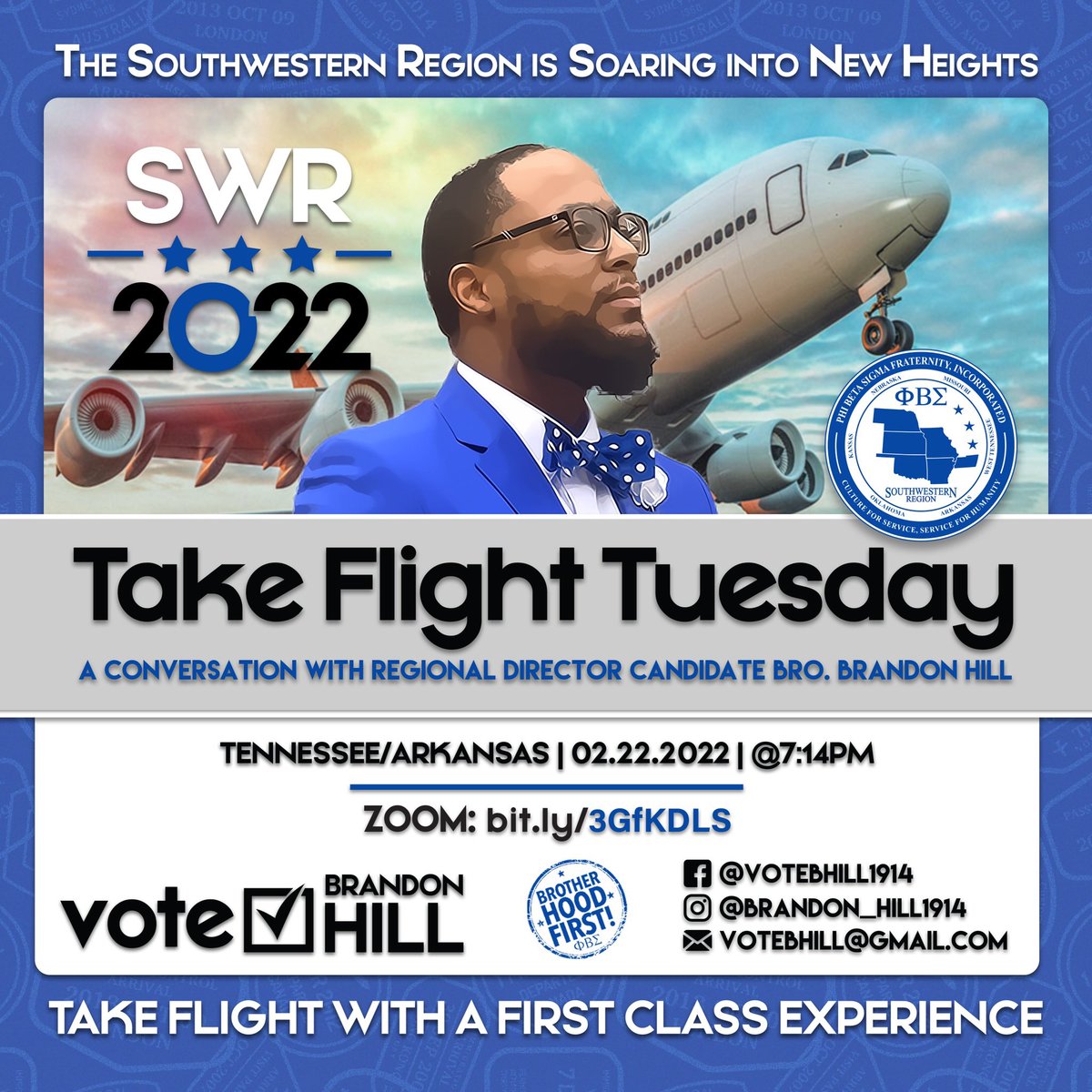 brandonhill1914's tweet image. As we are cleared for takeoff into the future, in 14 days join me for an interactive discussion as we share our flight itinerary for the Southwestern Region. RSVP utilizing the zoom link on the flyer.

#Let’sTakeFlightTogether🤘🏽
#PBS1914 #PBSSWRegion #HillFlight22